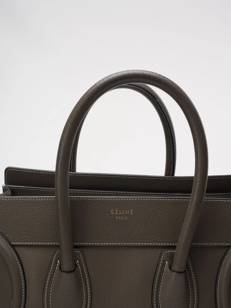Céline Klassische Gepäckhandtasche Grau