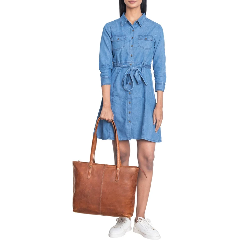 "Antonia" Große Handtasche Damen Leder