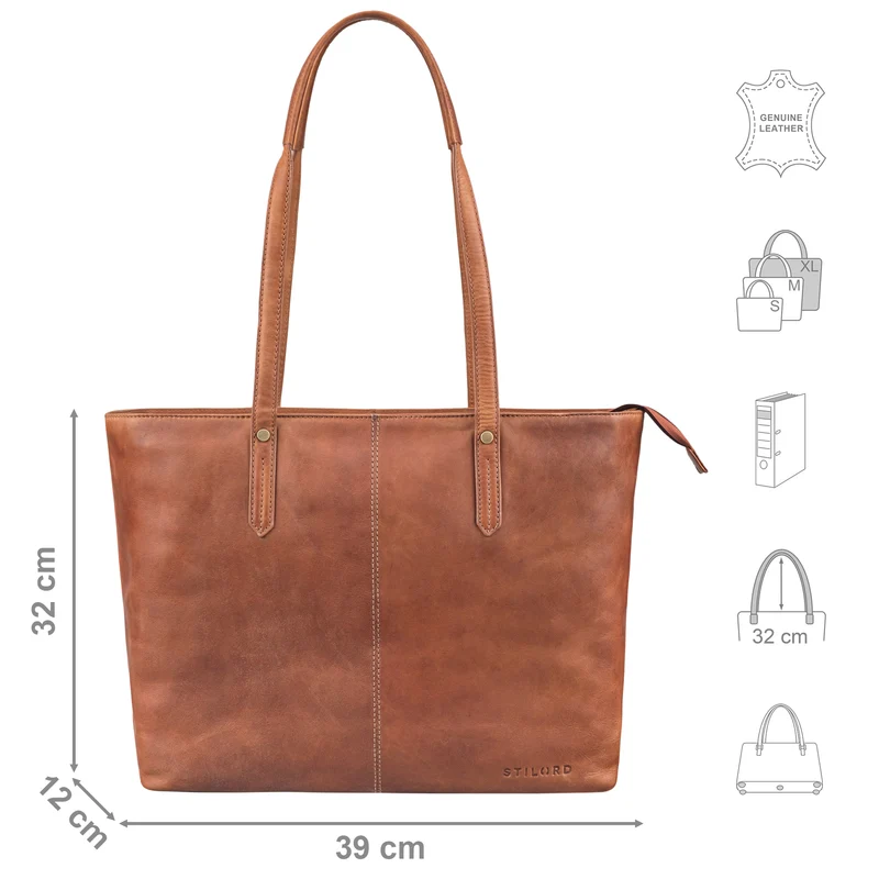 "Antonia" Große Handtasche Damen Leder