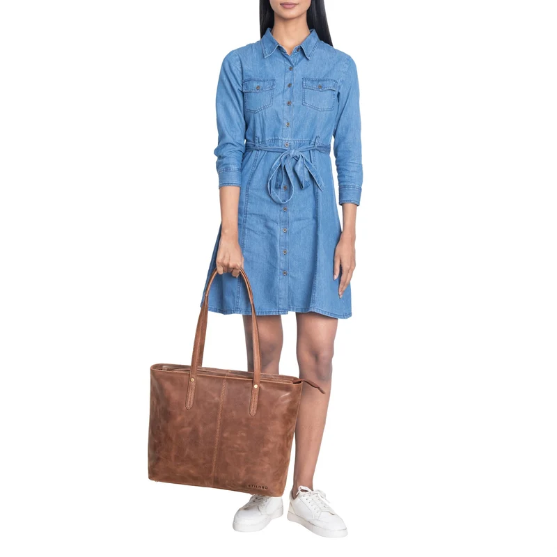 "Antonia" Große Handtasche Damen Leder