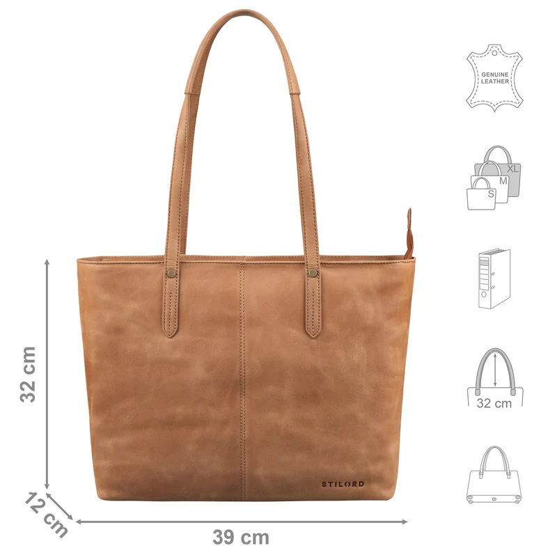"Antonia" Große Handtasche Damen Leder