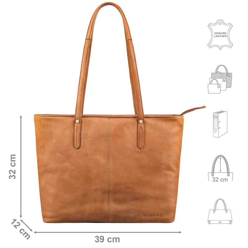 "Antonia" Große Handtasche Damen Leder