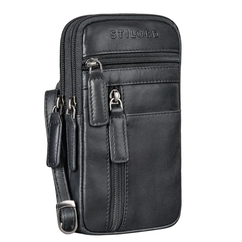 "Asher" Leder Brustbeutel Herren Vintage Gürteltasche zum Umhängen