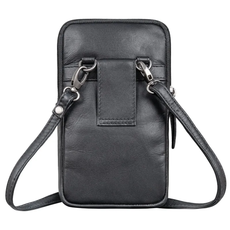 "Asher" Leder Brustbeutel Herren Vintage Gürteltasche zum Umhängen