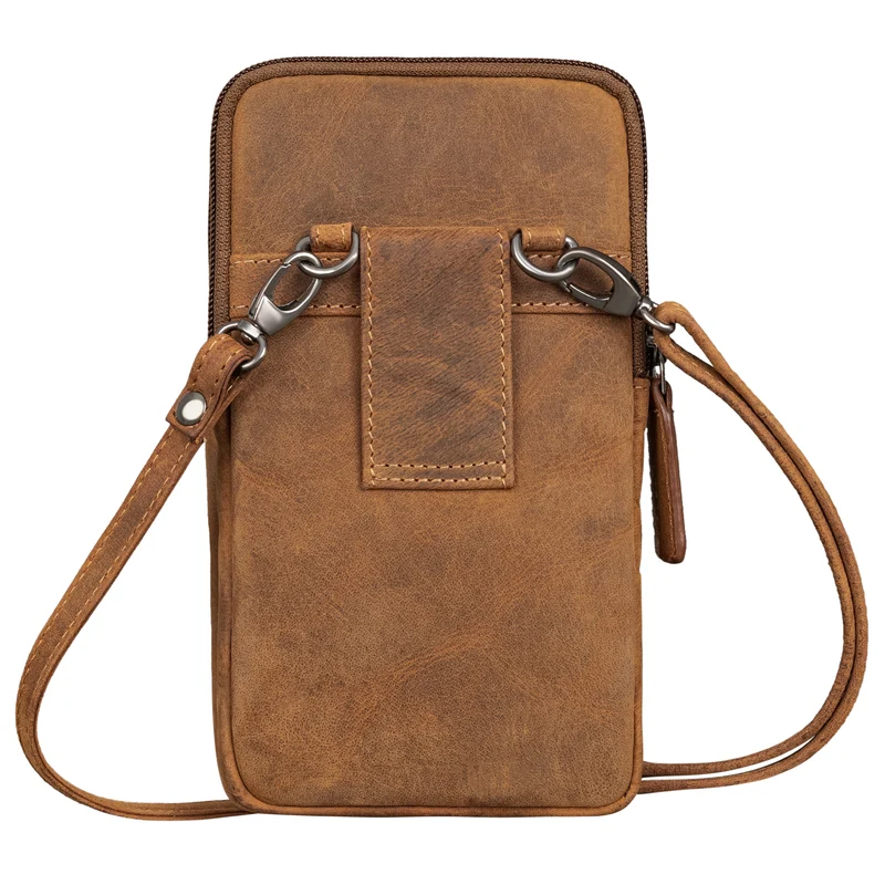 "Asher" Leder Brustbeutel Herren Vintage Gürteltasche zum Umhängen