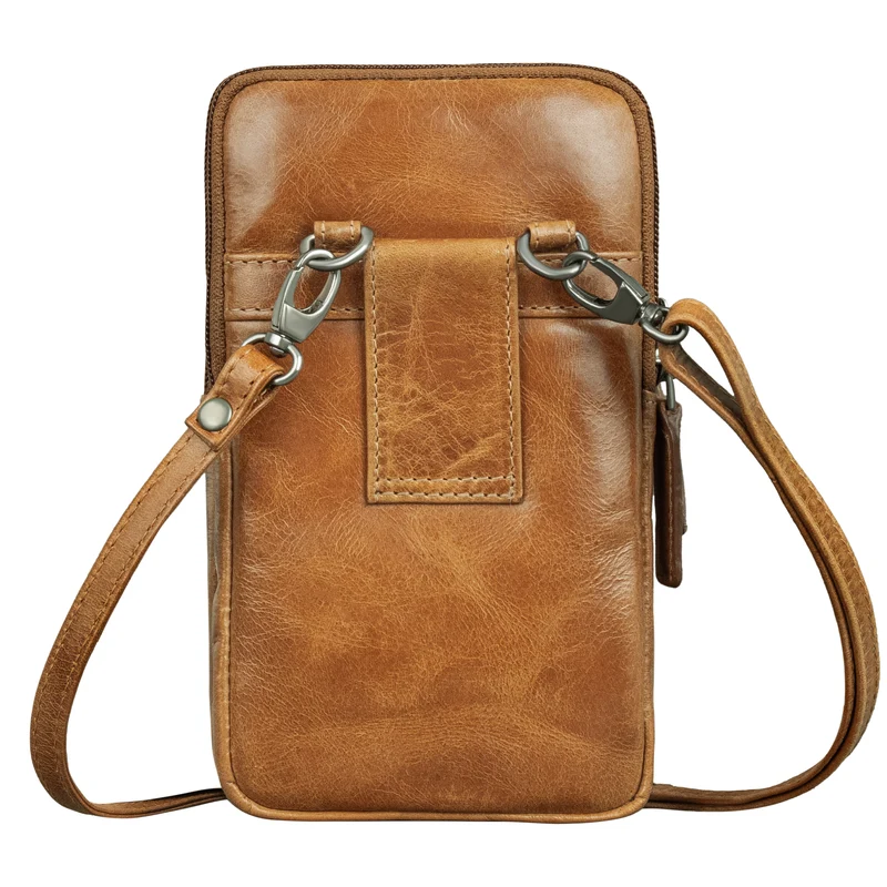 "Asher" Leder Brustbeutel Herren Vintage Gürteltasche zum Umhängen