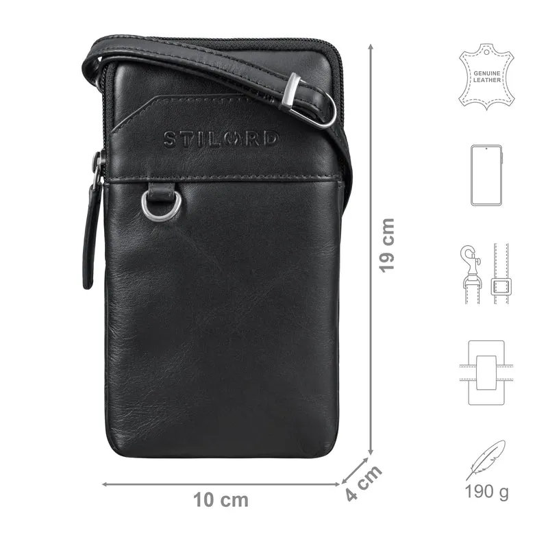 "Tyrell" Brusttasche Herren Leder mit Gürtelschlaufe
