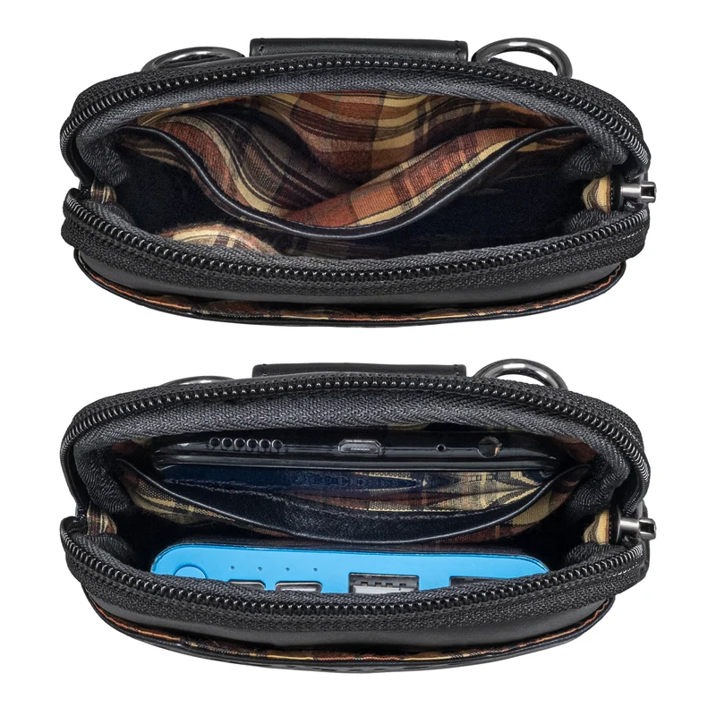 "Tyrell" Brusttasche Herren Leder mit Gürtelschlaufe