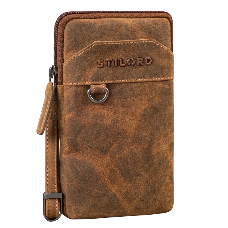 "Tyrell" Brusttasche Herren Leder mit Gürtelschlaufe