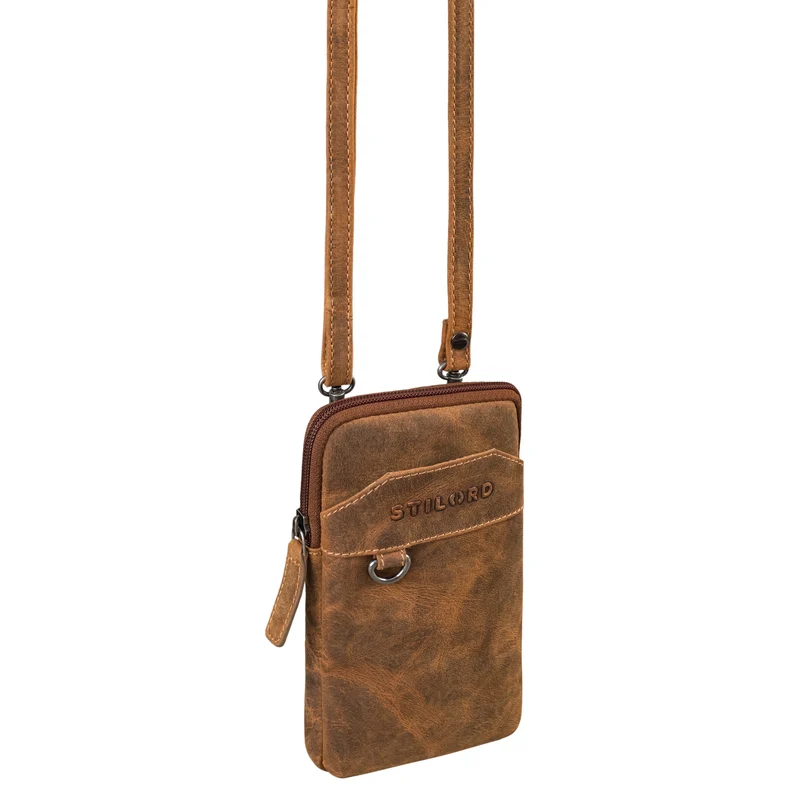 "Tyrell" Brusttasche Herren Leder mit Gürtelschlaufe