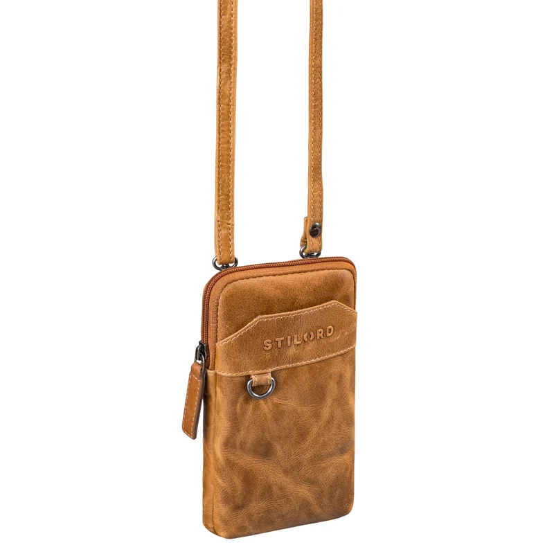 "Tyrell" Brusttasche Herren Leder mit Gürtelschlaufe