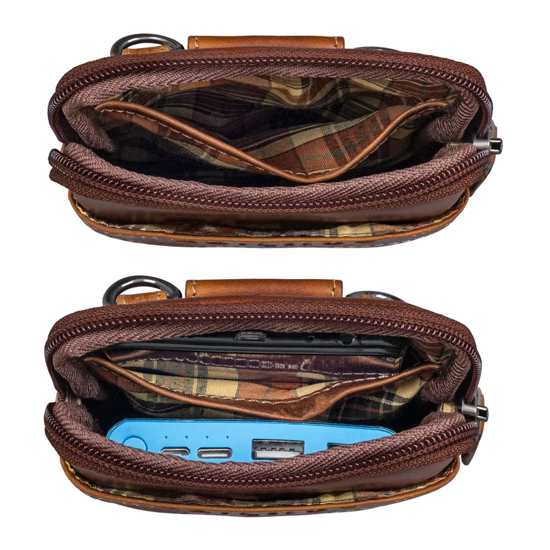 "Tyrell" Brusttasche Herren Leder mit Gürtelschlaufe
