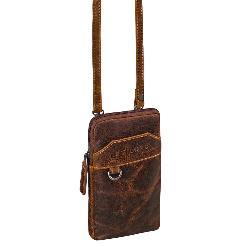 "Tyrell" Brusttasche Herren Leder mit Gürtelschlaufe