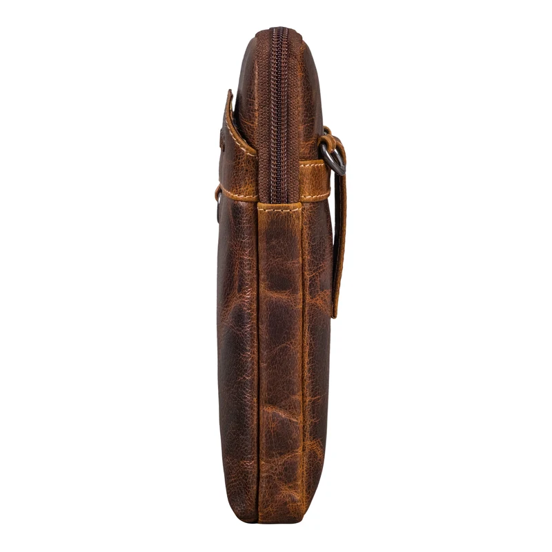 "Tyrell" Brusttasche Herren Leder mit Gürtelschlaufe