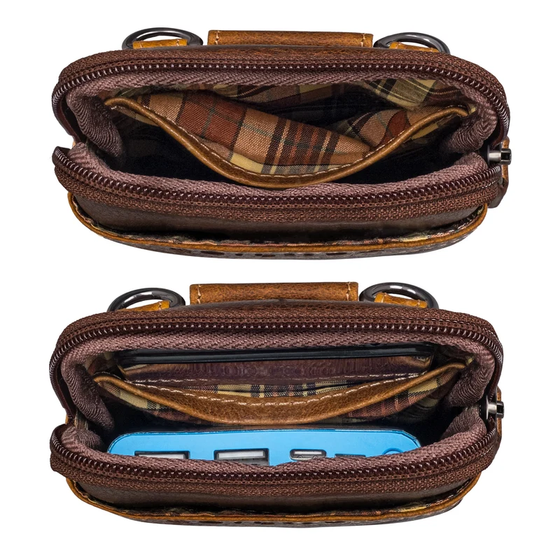 "Tyrell" Brusttasche Herren Leder mit Gürtelschlaufe