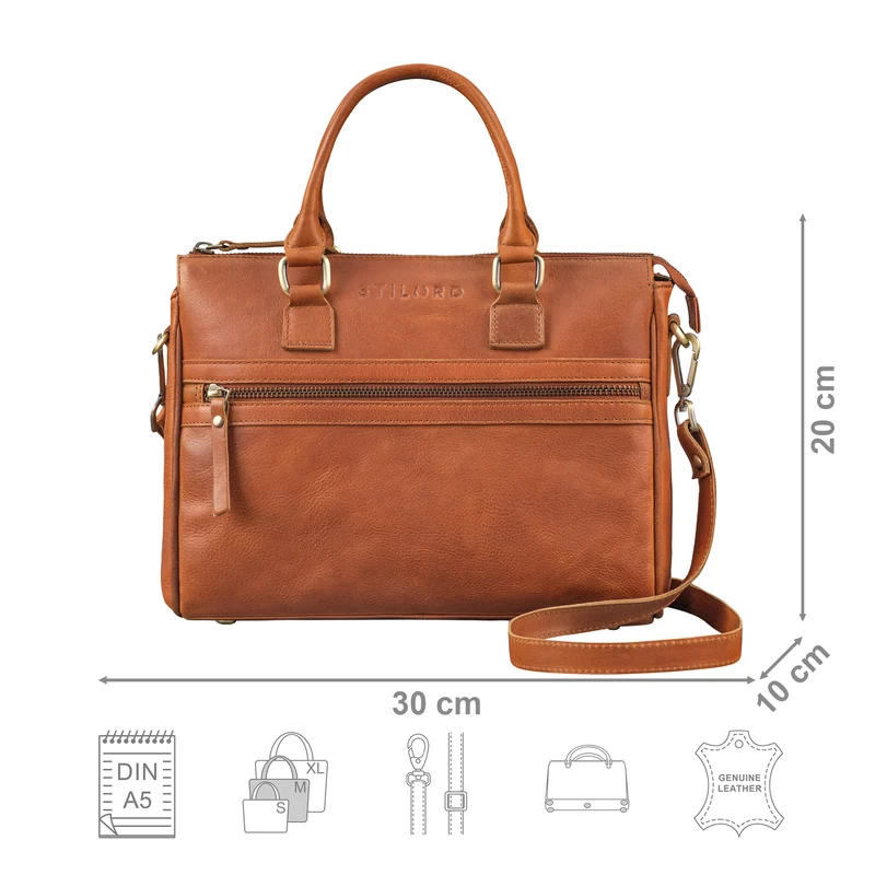 "Corrine" Modische Handtasche Damen Leder Mittelgroß