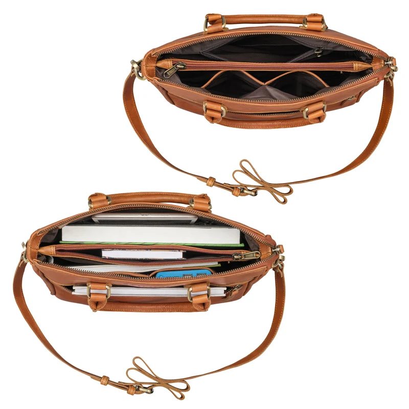 "Corrine" Modische Handtasche Damen Leder Mittelgroß