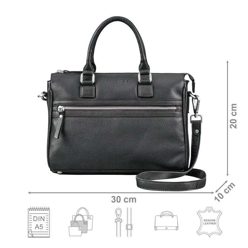 "Corrine" Modische Handtasche Damen Leder Mittelgroß