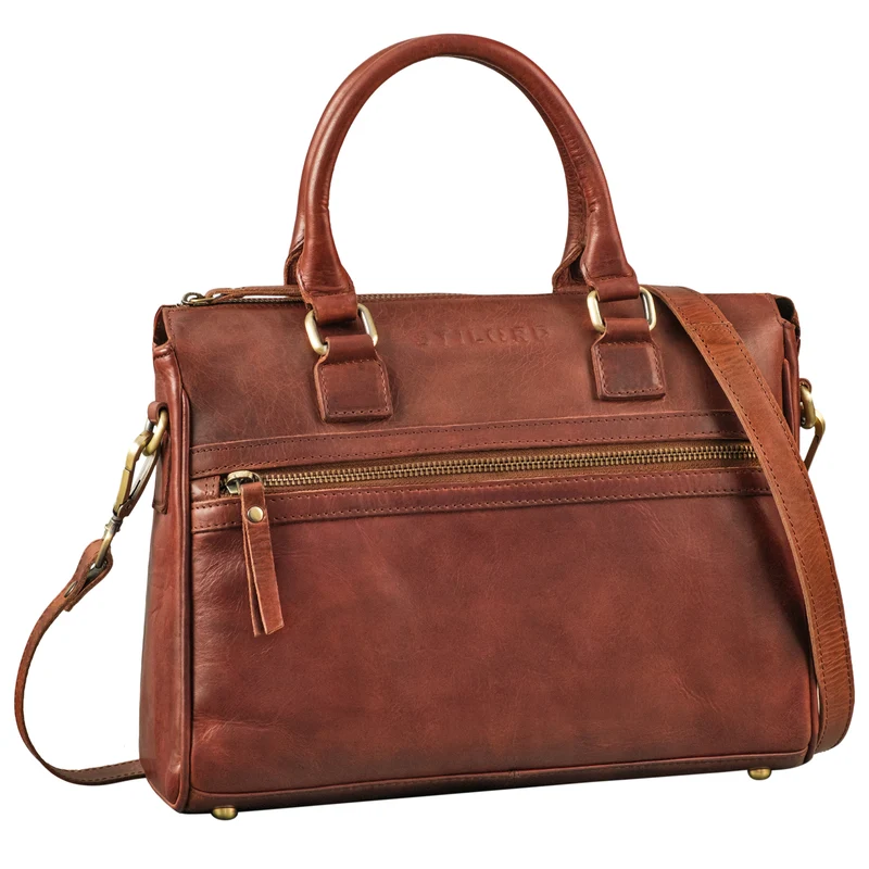 "Corrine" Modische Handtasche Damen Leder Mittelgroß