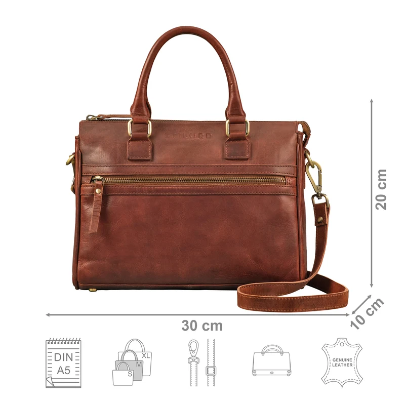 "Corrine" Modische Handtasche Damen Leder Mittelgroß