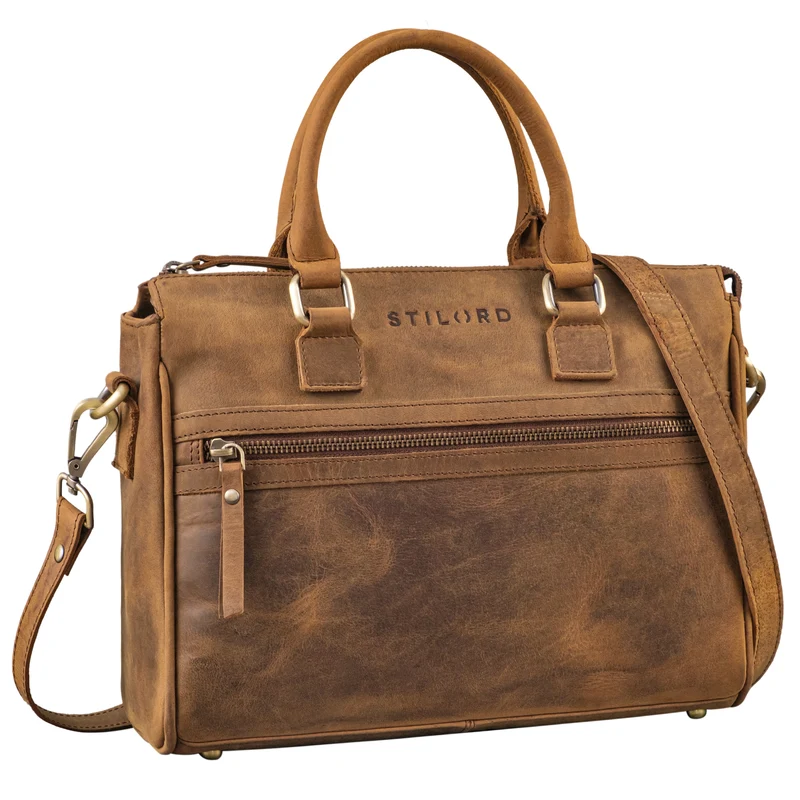 "Corrine" Modische Handtasche Damen Leder Mittelgroß