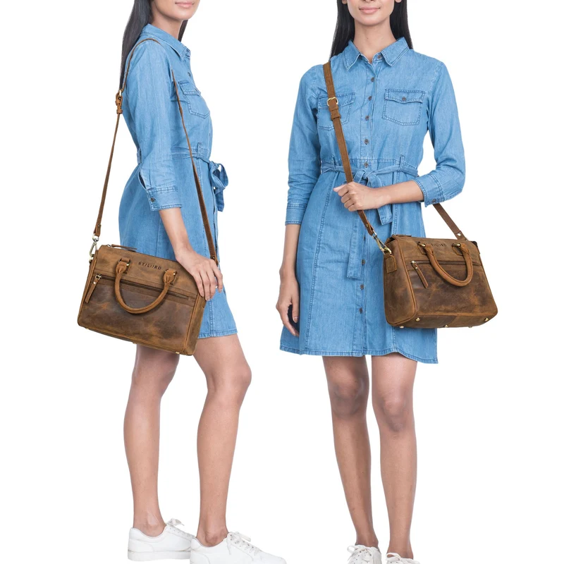 "Corrine" Modische Handtasche Damen Leder Mittelgroß