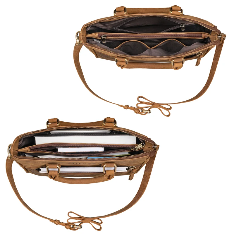 "Corrine" Modische Handtasche Damen Leder Mittelgroß