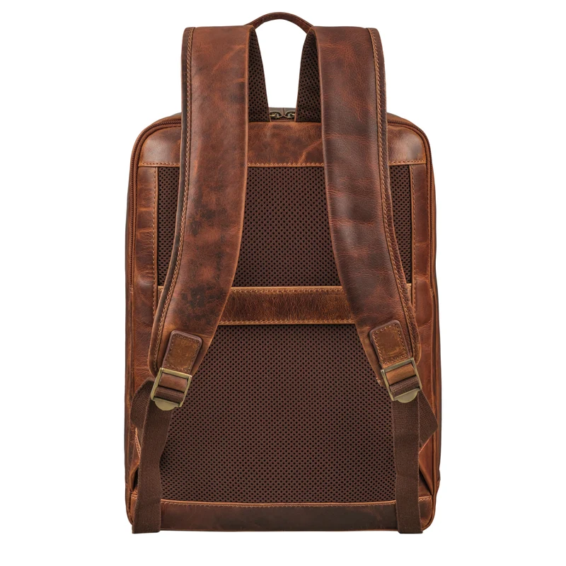 "Leslie" Lederrucksack Damen und Herren Business