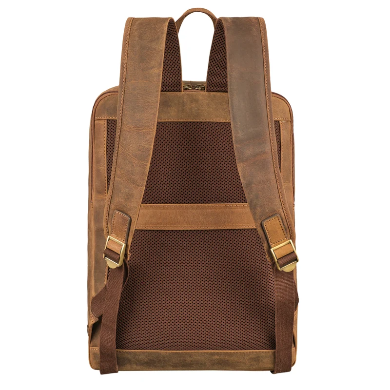 "Leslie" Lederrucksack Damen und Herren Business