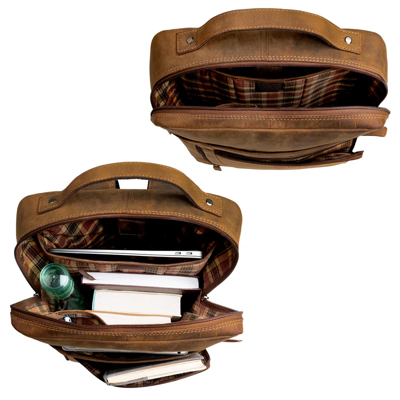 "Kendall" Unisex Laptop-Rucksack Leder