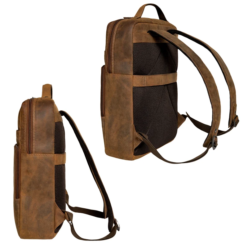 "Kendall" Unisex Laptop-Rucksack Leder