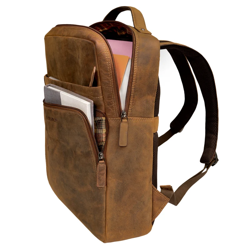"Kendall" Unisex Laptop-Rucksack Leder