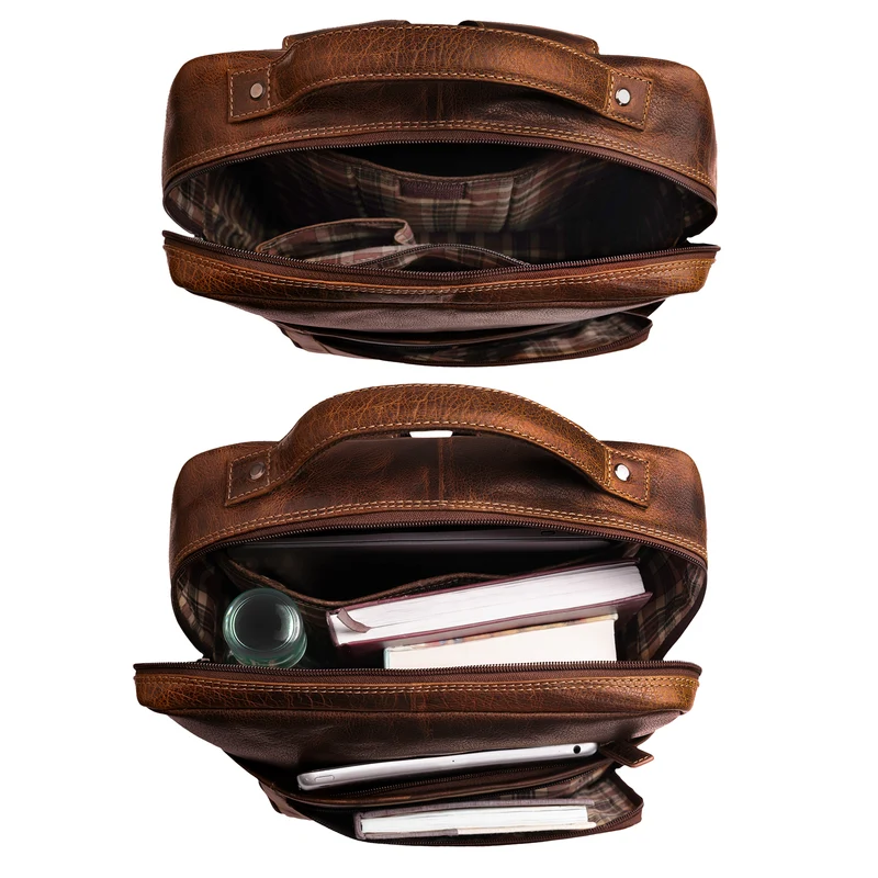 "Kendall" Unisex Laptop-Rucksack Leder