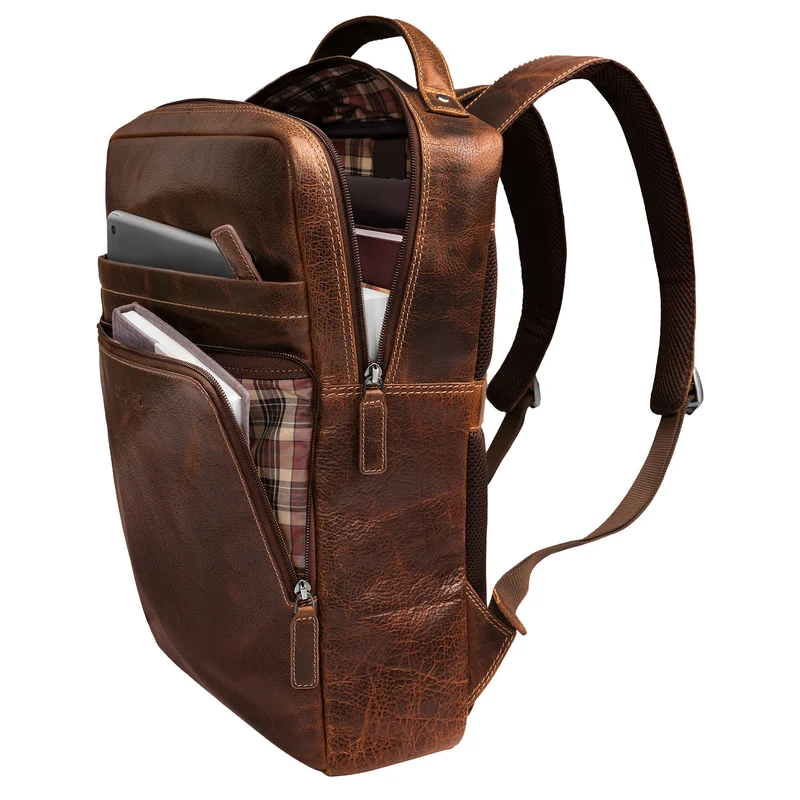 "Kendall" Unisex Laptop-Rucksack Leder