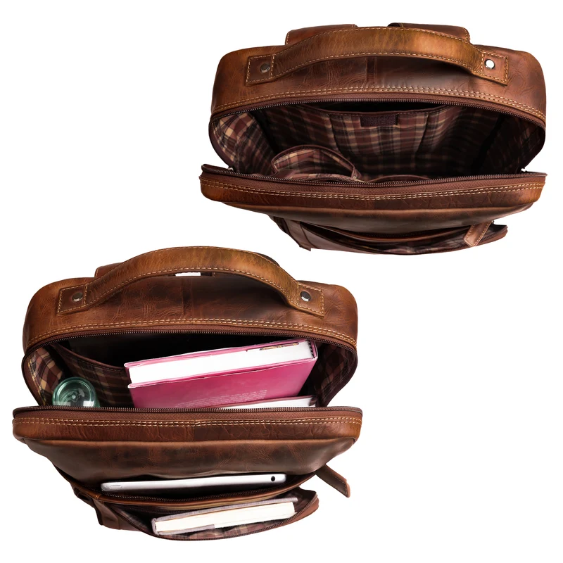 "Kendall" Unisex Laptop-Rucksack Leder