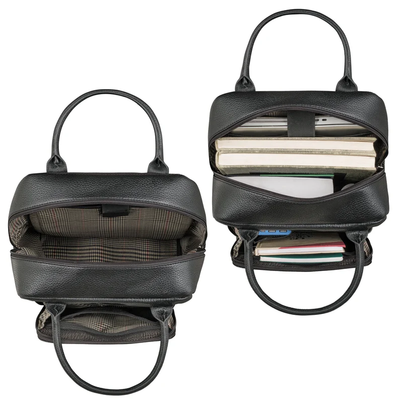 "Seraphine" XL Leder Rucksacktasche mit Laptop-Fach 15,6 Zoll Damen