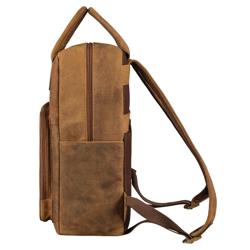 "Seraphine" XL Leder Rucksacktasche mit Laptop-Fach 15,6 Zoll Damen