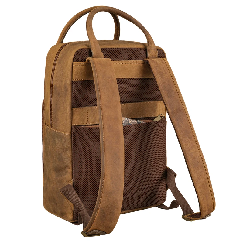 "Seraphine" XL Leder Rucksacktasche mit Laptop-Fach 15,6 Zoll Damen