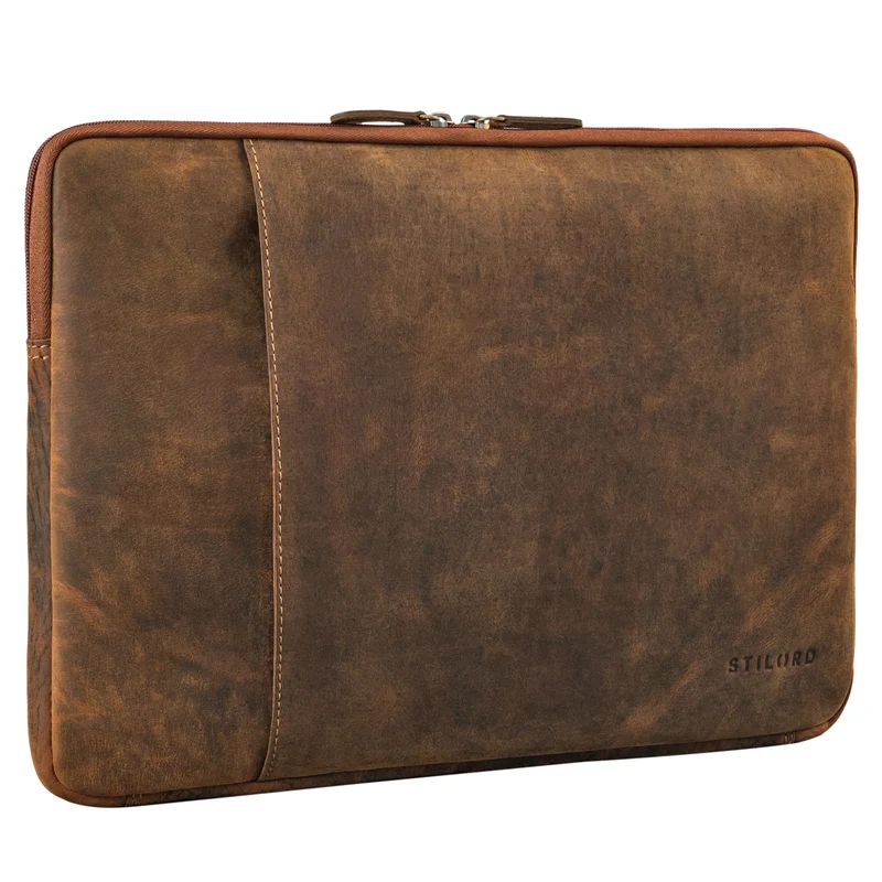 "Ino" 15.6 Zoll Laptop Sleeve Hülle Leder