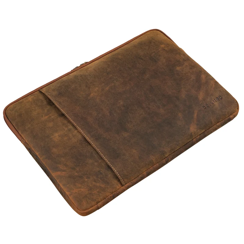 "Ino" 15.6 Zoll Laptop Sleeve Hülle Leder