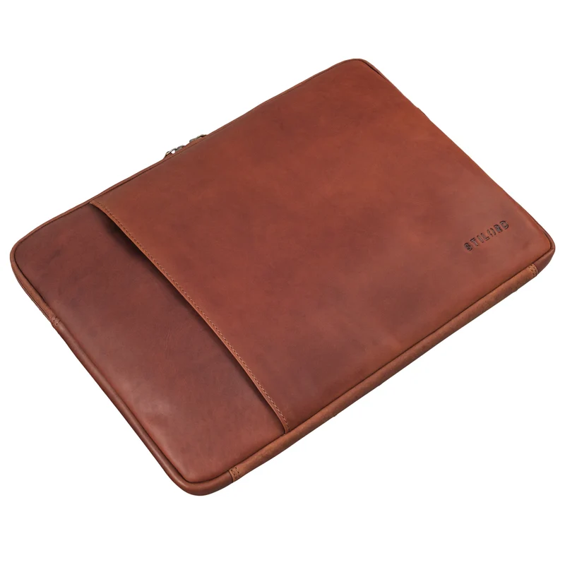 "Ino" 15.6 Zoll Laptop Sleeve Hülle Leder