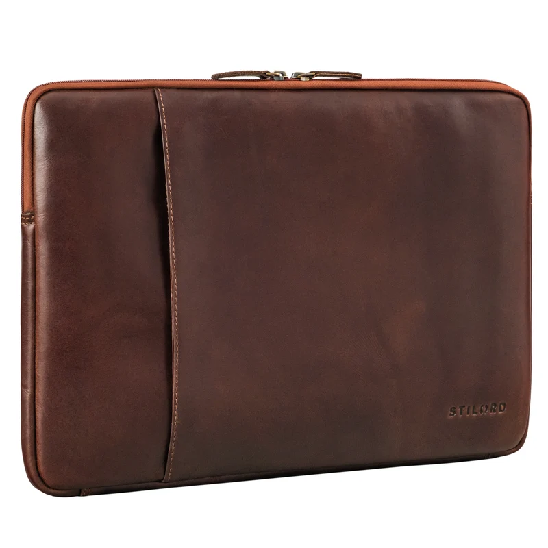 "Ino" 15.6 Zoll Laptop Sleeve Hülle Leder