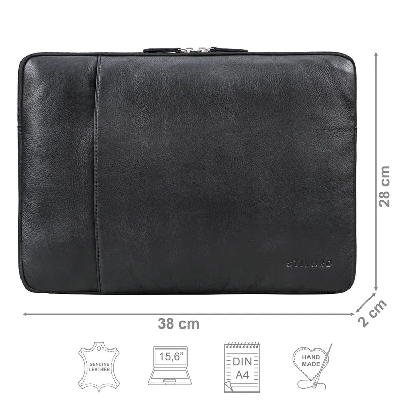 "Ino" 15.6 Zoll Laptop Sleeve Hülle Leder