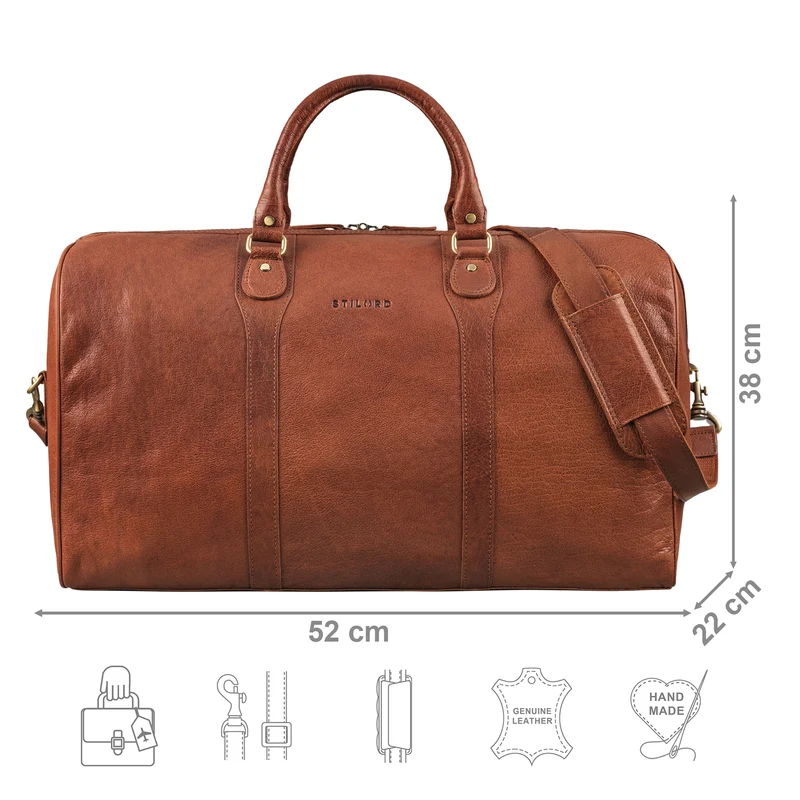 "Vivaldo" Vintage Reisetasche Leder Herren und Damen