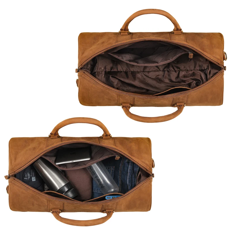 "Vivaldo" Vintage Reisetasche Leder Herren und Damen