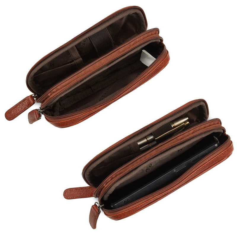 "Fiore" Leder Federmappe Vintage