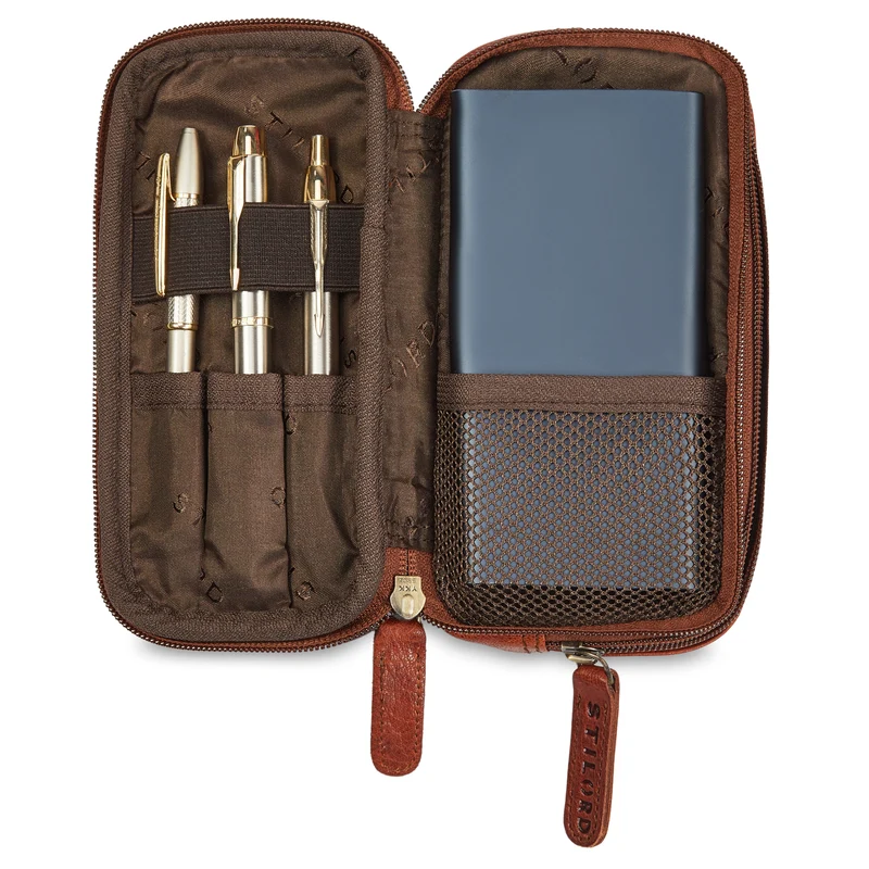 "Fiore" Leder Federmappe Vintage