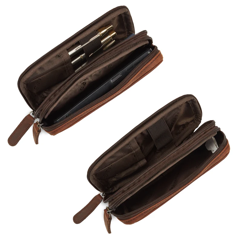 "Fiore" Leder Federmappe Vintage