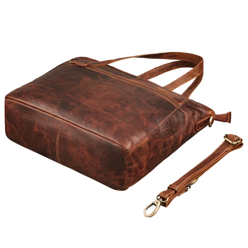 "Nicole" 3-in-1 Shopper Leder Damen (Handtasche Umhängetasche Crossbody Bag)