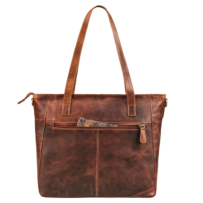 "Nicole" 3-in-1 Shopper Leder Damen (Handtasche Umhängetasche Crossbody Bag)